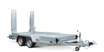 STEMA-Baumaschinentransporter mit Rampen